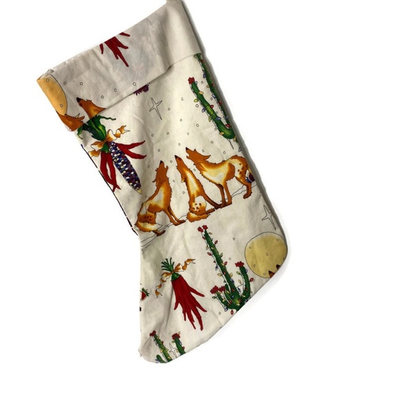 Handmade Other - Handmade Christmas Stocking Southwest Cactus